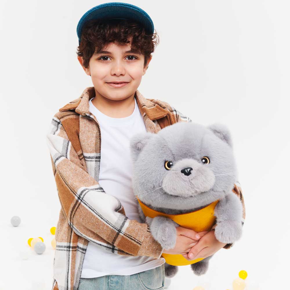 Milo – Pisoiul Gri de Pluș (56 cm) – Jucărie Premium Ultra Pufoasă Orange Toys