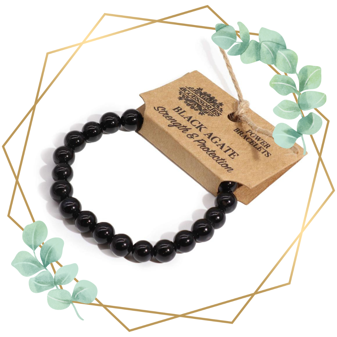 Bratara Energetica - Agat Negru - Protectie