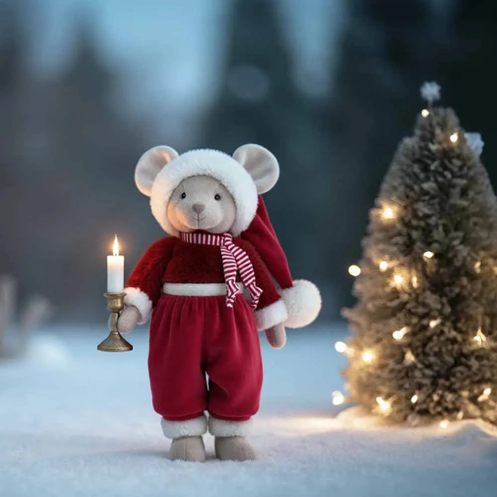 Christmas Henry – Șoricel de Pluș Premium 30 cm în CUTIE CADOU