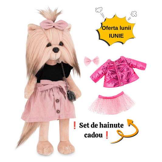 Lucky Yoyo Perfect Look – Căţeluşă de Pluş Premium Lucky Doggy+ Haine de schimb CADOU ❗