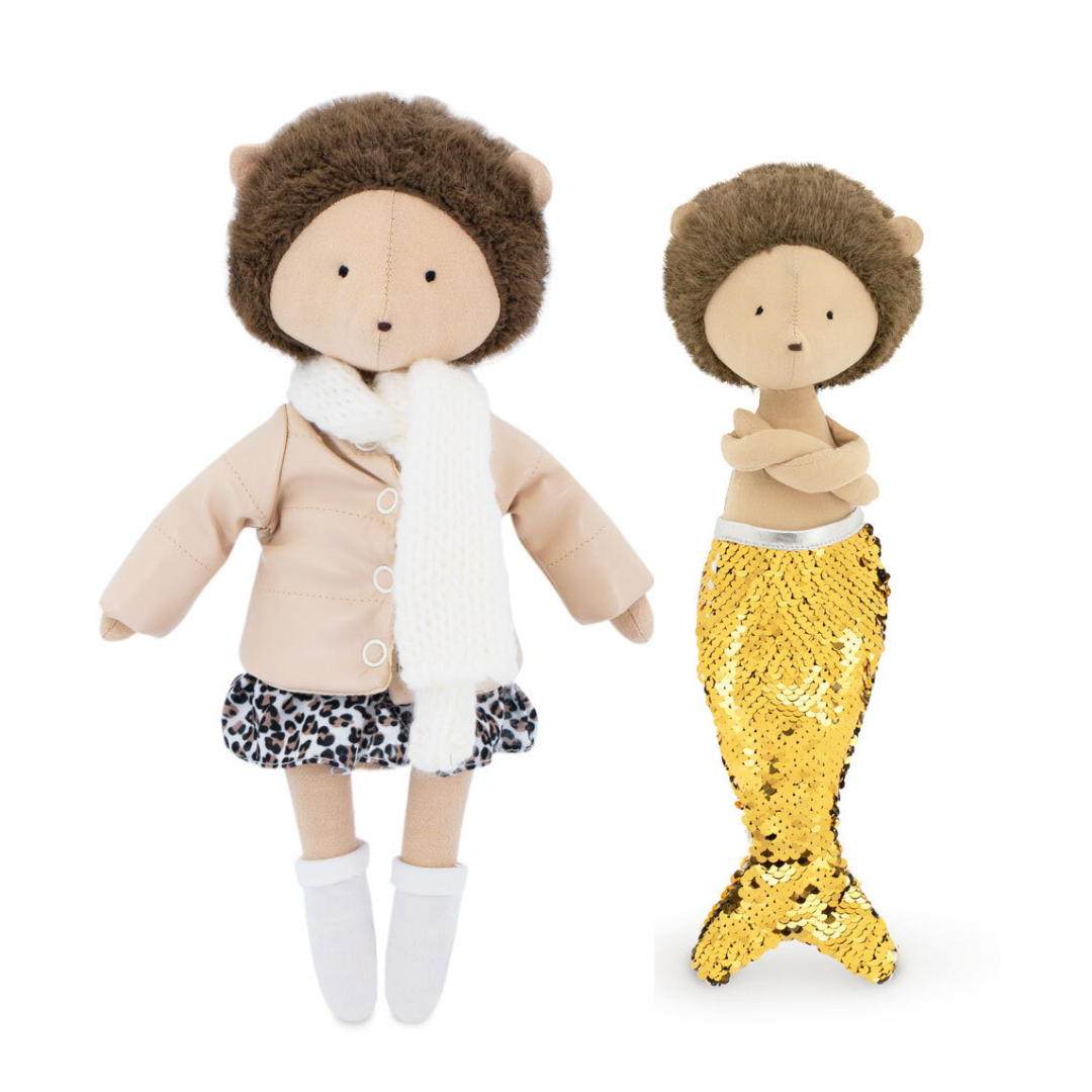 Henry – Arici de Pluș Premium cu jachetă și BONUS: coadă de sirenă Cotti Motti (30 cm)