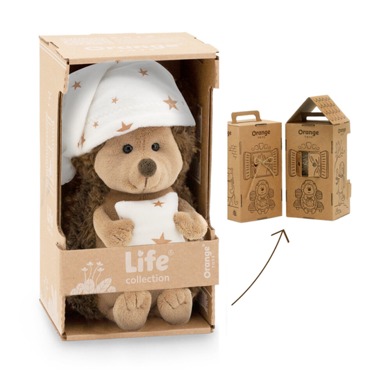 Life – Fluffy Ariciul pufos Sweet Dreams, în cutie de colorat tip căsuță (25 cm)