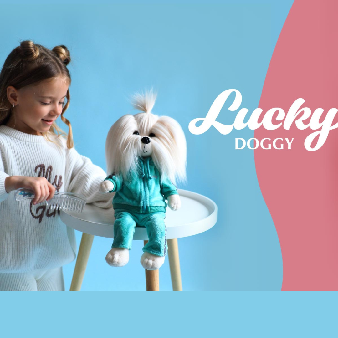 Lucky Mimi Fitness Mint – Căţeluşă de Pluş Premium Lucky Doggy