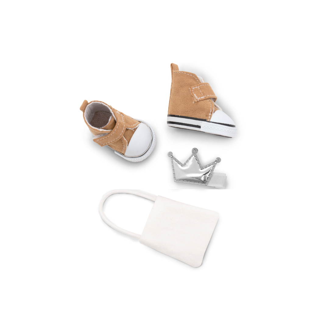 Sunny într-un pulover violet – Păpușă de Pluş Premium Sweet Sisters (32 cm) + Accesorii CADOU