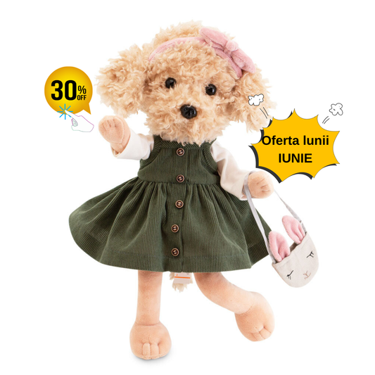 Lucky Fendi Paris Travel – Căţeluşă de Pluş Premium Lucky Doggy