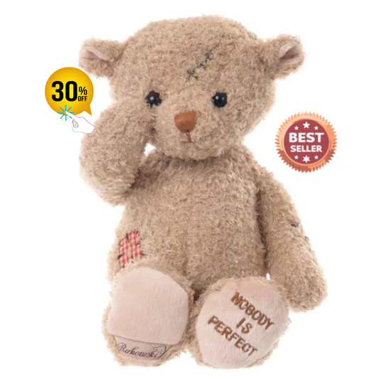 Nobody is Perfect – Ursuleț de Pluș Premium 25 cm în CUTIE CADOU