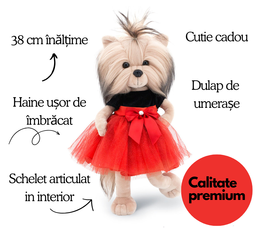 Lucky Yoyo Fiesta – Căţeluşă de Pluş Premium Lucky Doggy