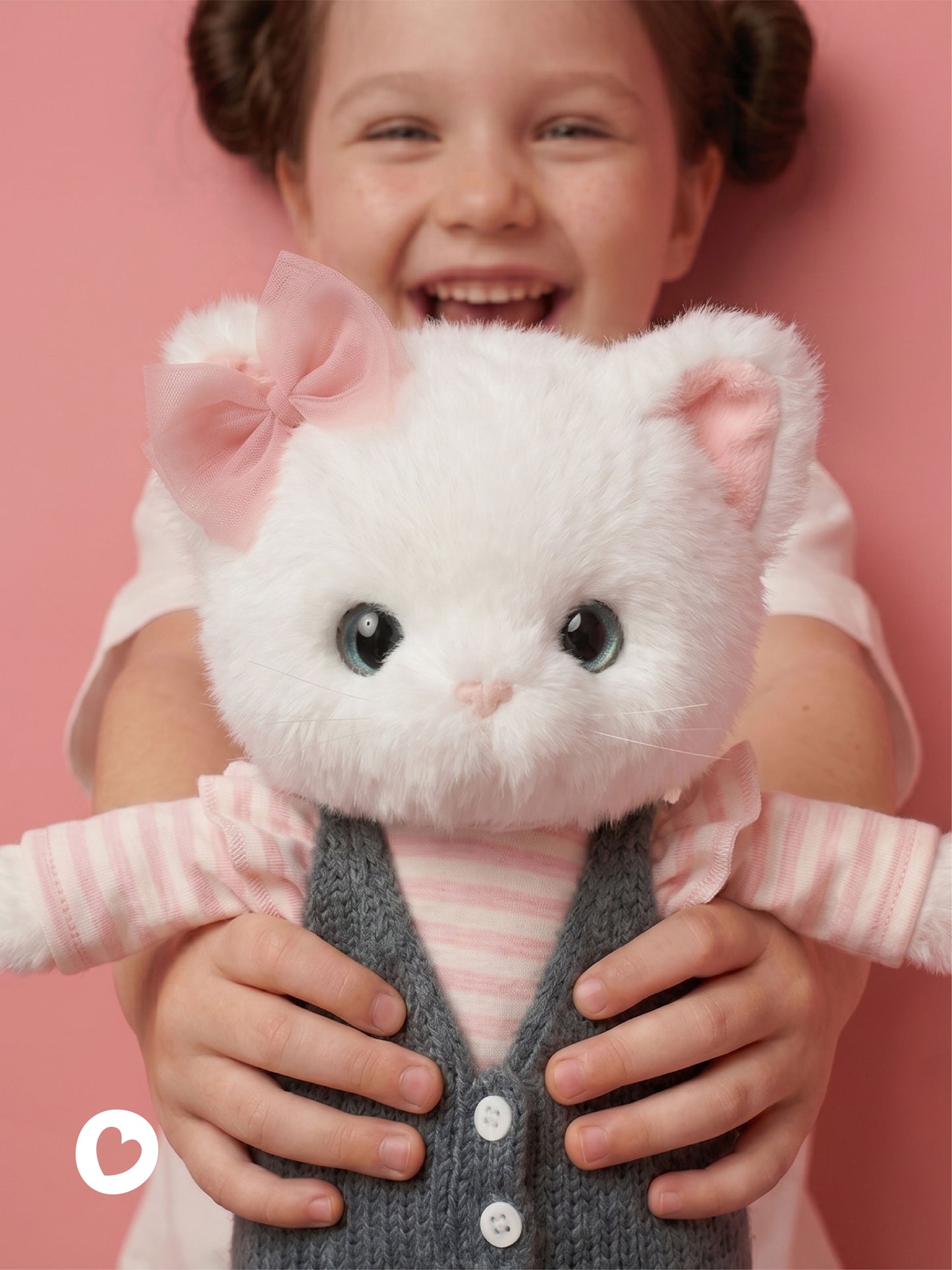 Lucky Kitty Stylish – Pisicuță Premium de Pluş, 38 cm