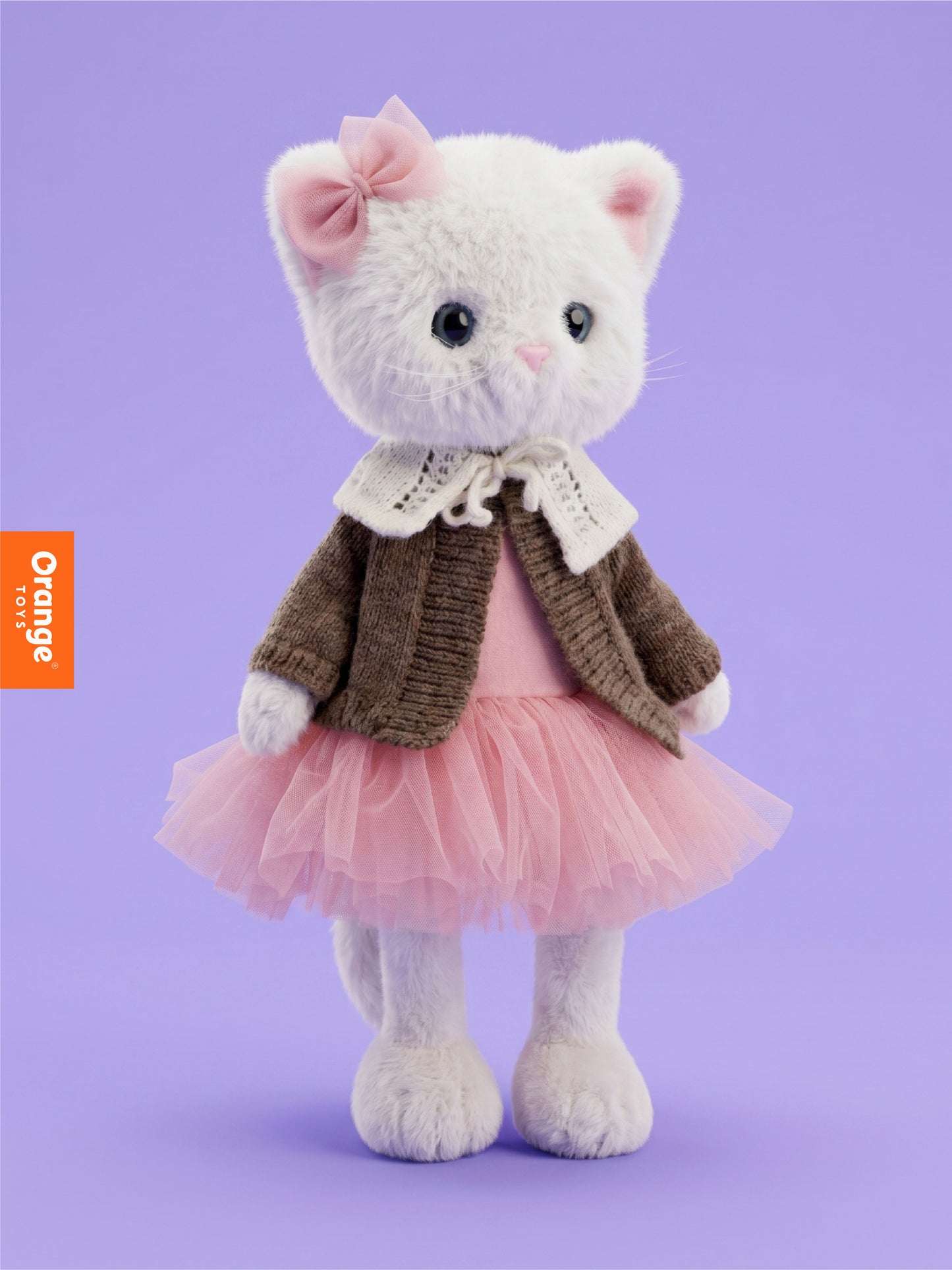 Lucky Kitty Cozy Evening – Pisicuță Premium de Pluş, 38 cm