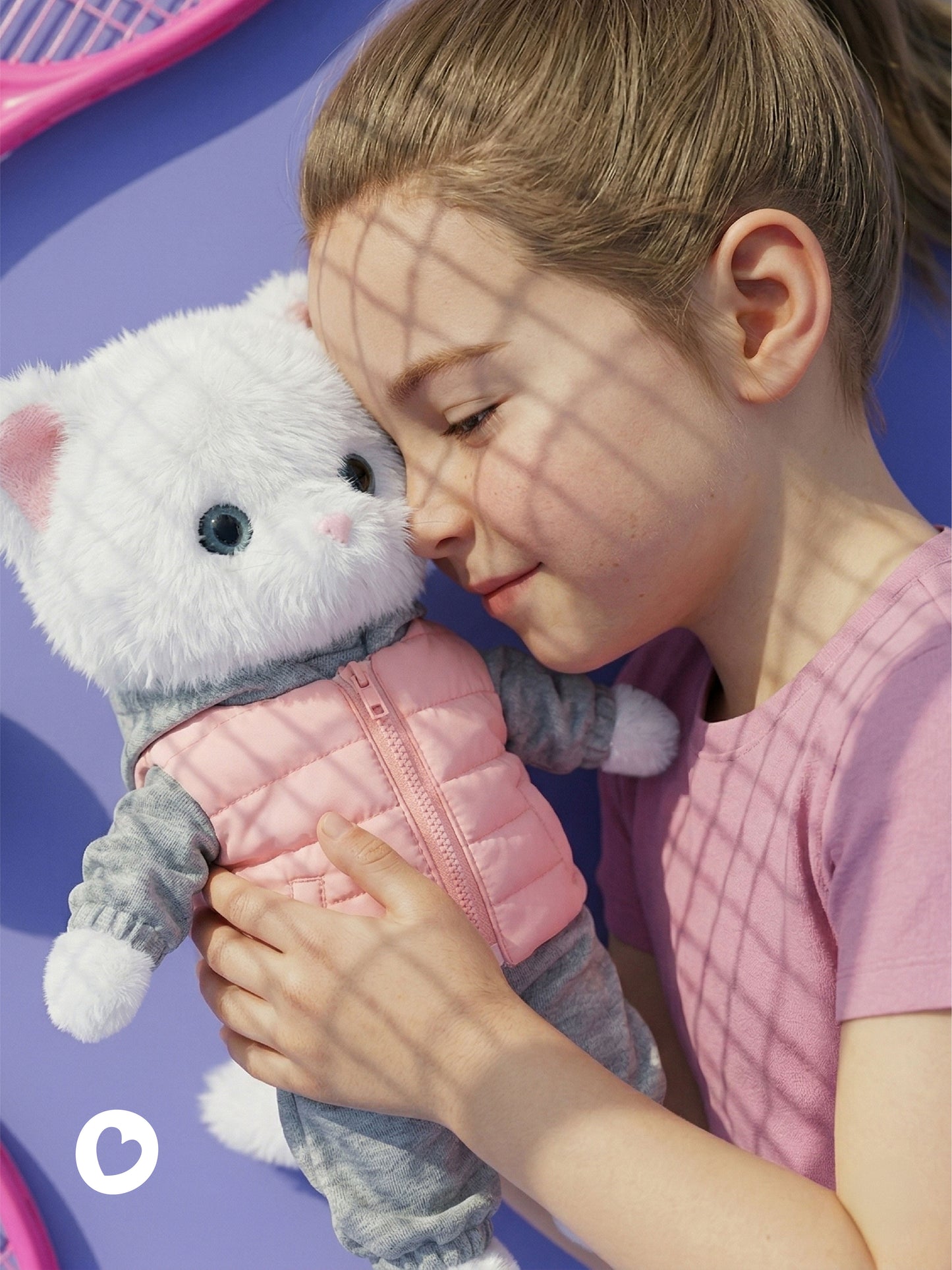 Lucky Kitty Sport – Pisicuță Premium de Pluş, 38 cm