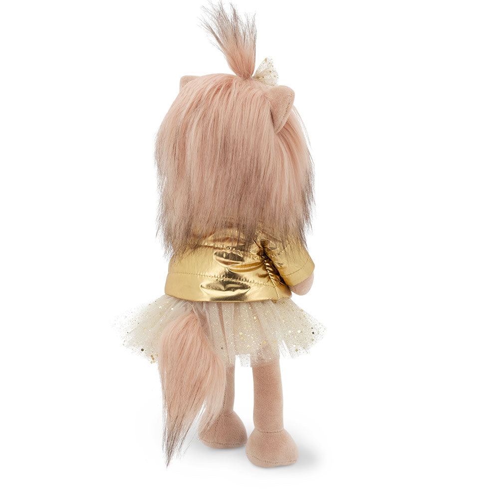 Lucky Yoyo cu Geacă Aurie – Căţeluşă de Pluş Premium Lucky Doggy