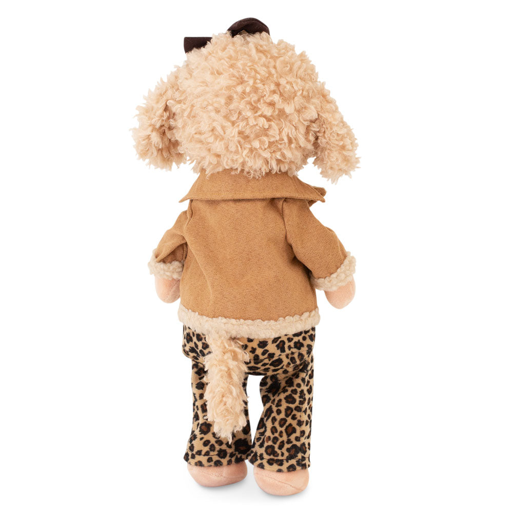 Lucky Fendy în Ținută Leopard – Căţeluşă de Pluş Premium Lucky Doggy