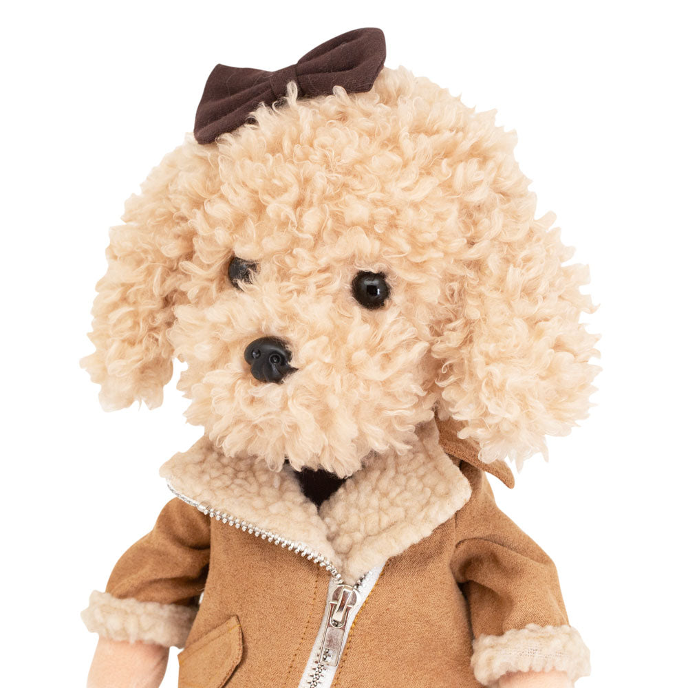 Lucky Fendy în Ținută Leopard – Căţeluşă de Pluş Premium Lucky Doggy