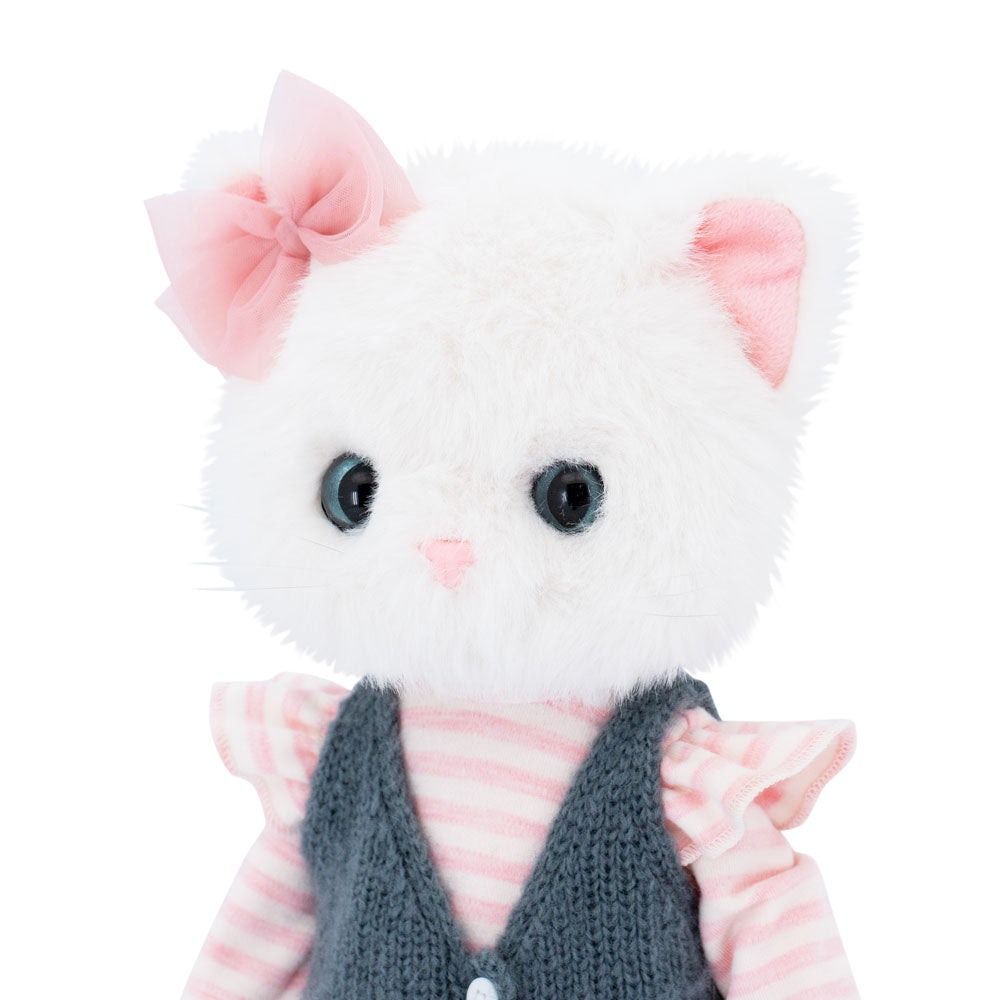 Lucky Kitty Stylish – Pisicuță Premium de Pluş, 38 cm