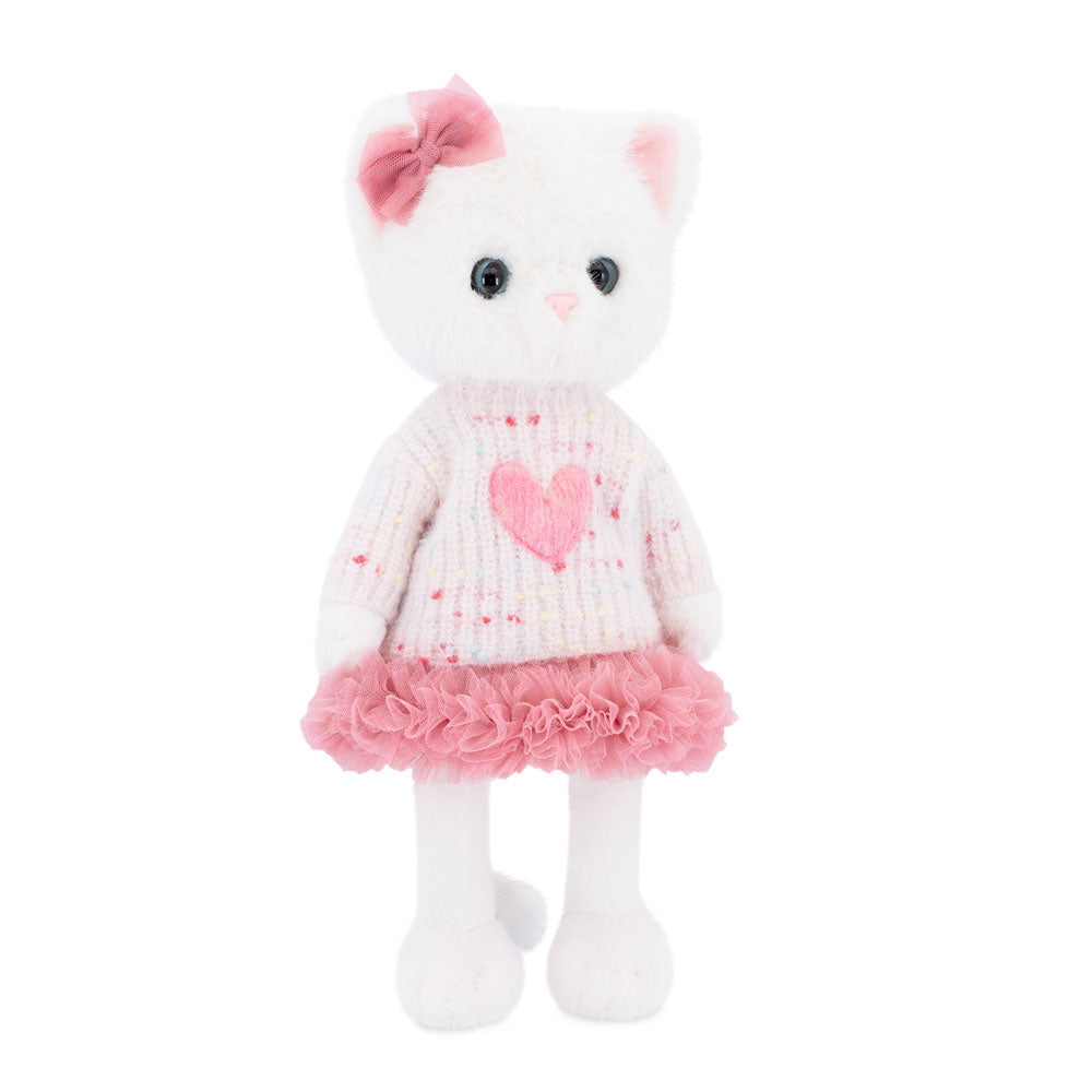 Lucky Kitty Charm – Pisicuță Premium de Pluş, 38 cm