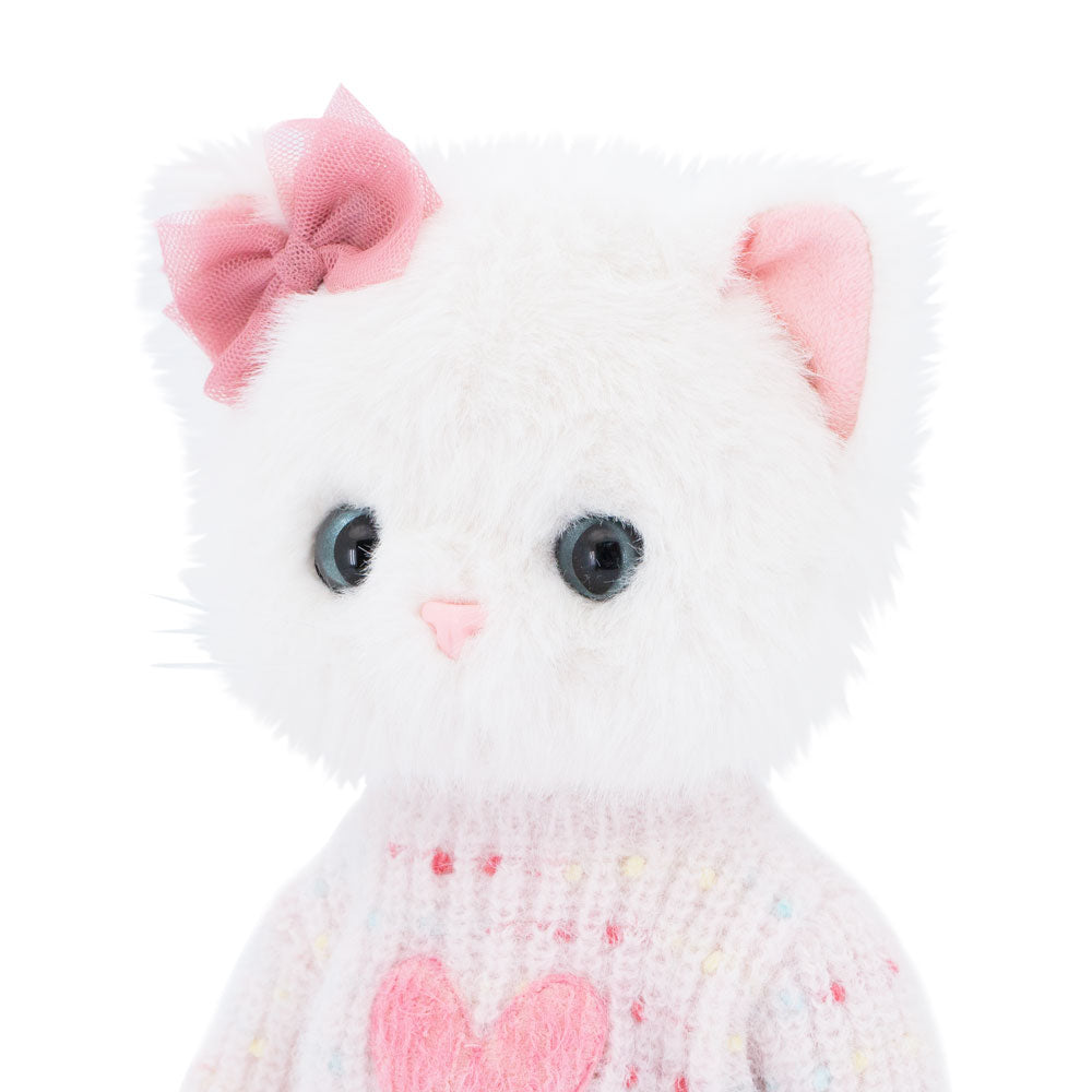 Lucky Kitty Charm – Pisicuță Premium de Pluş, 38 cm