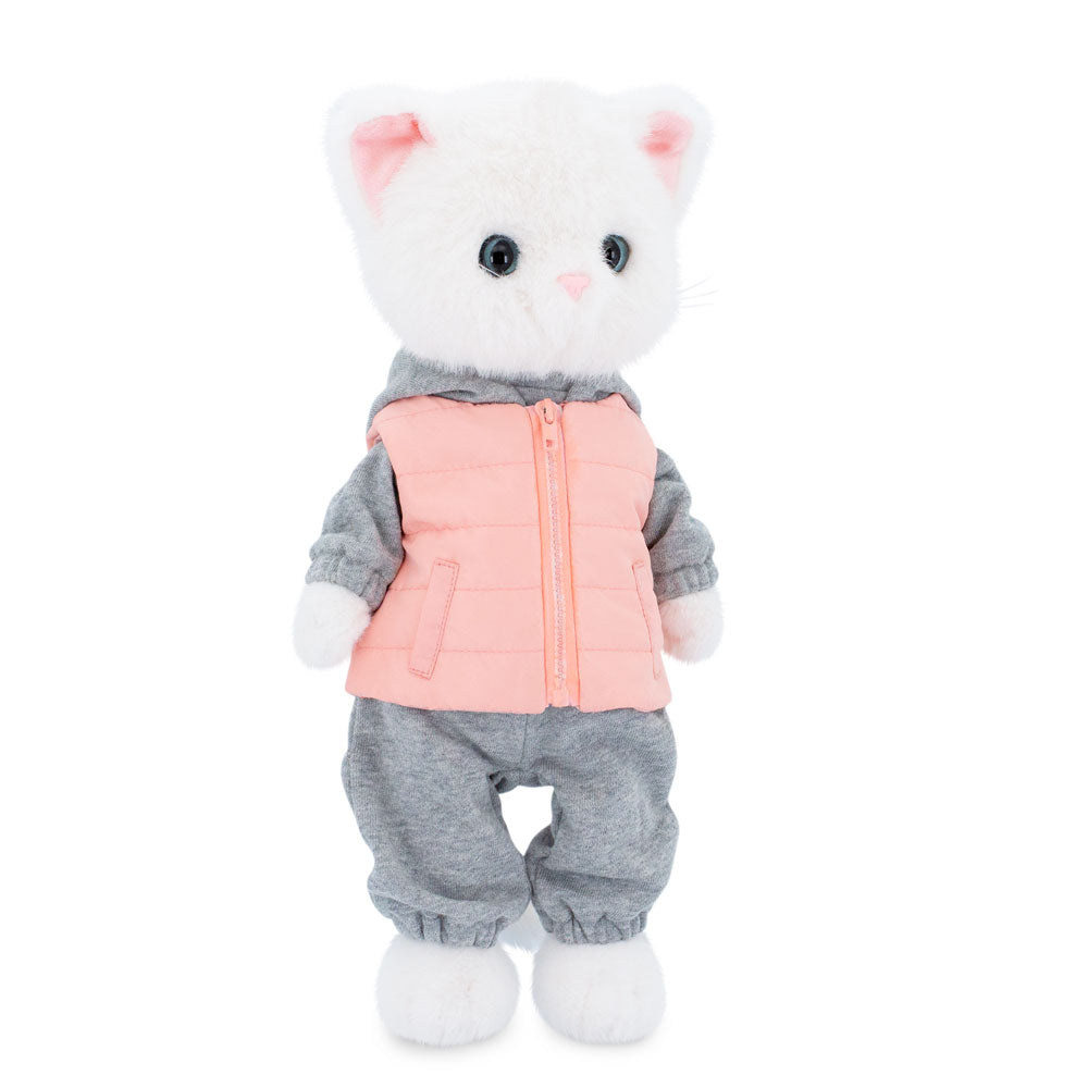 Lucky Kitty Sport – Pisicuță Premium de Pluş, 38 cm