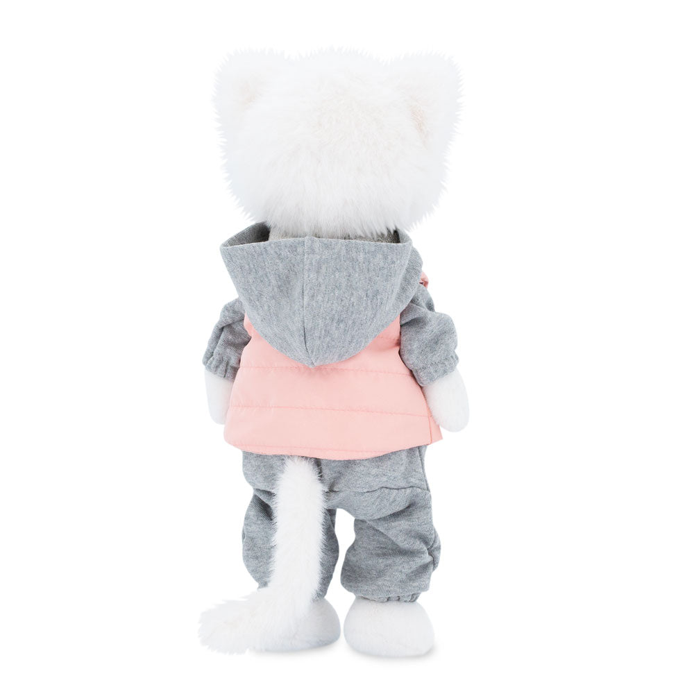 Lucky Kitty Sport – Pisicuță Premium de Pluş, 38 cm