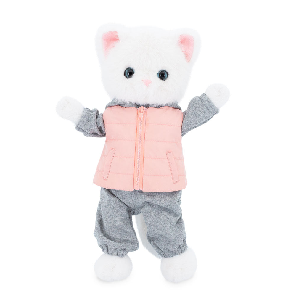 Lucky Kitty Sport – Pisicuță Premium de Pluş, 38 cm