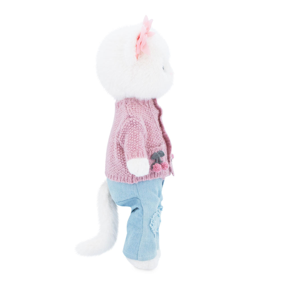 Lucky Kitty Cherries – Pisicuță Premium de Pluş, 38 cm
