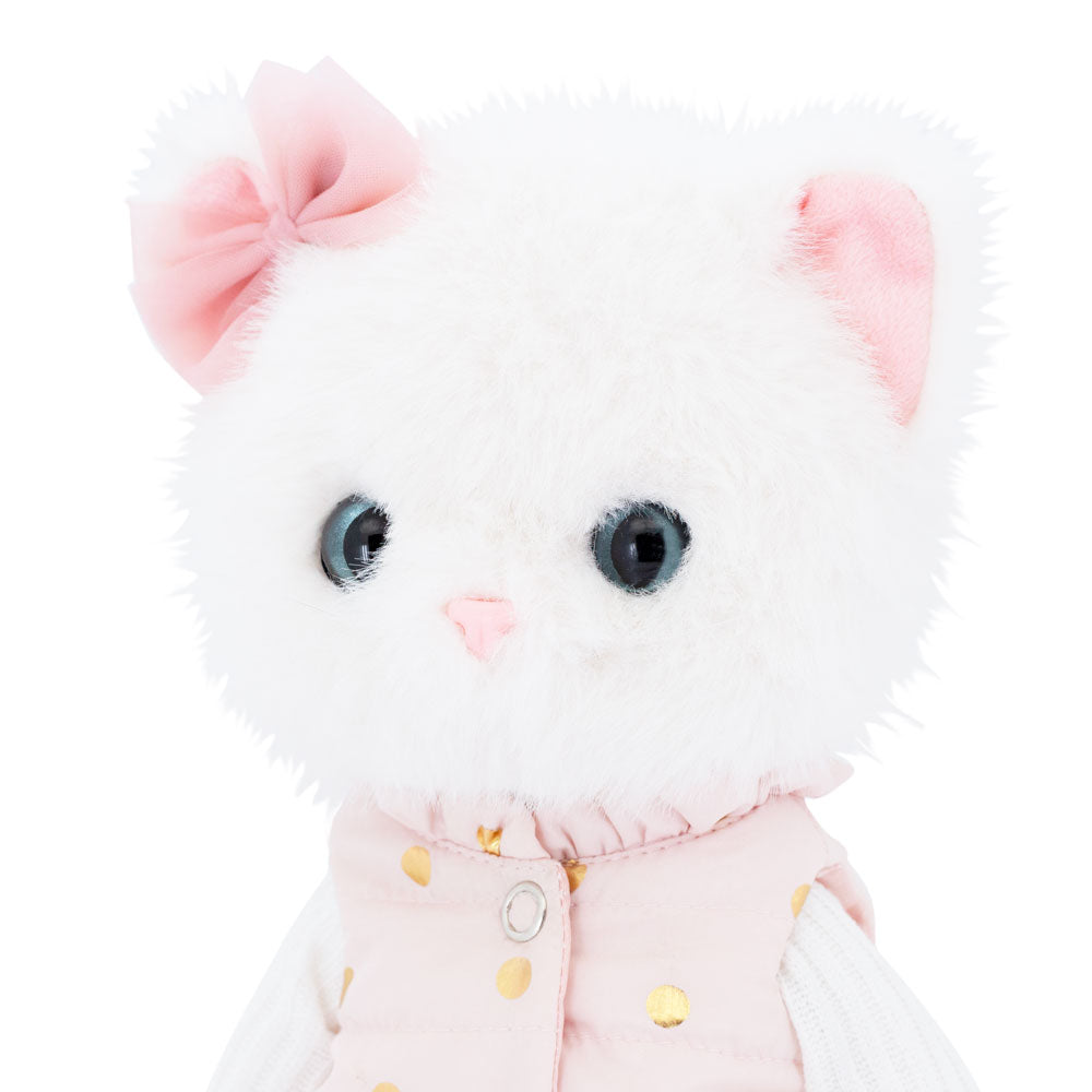 Lucky Kitty Dreams – Pisicuță Premium de Pluş, 38 cm