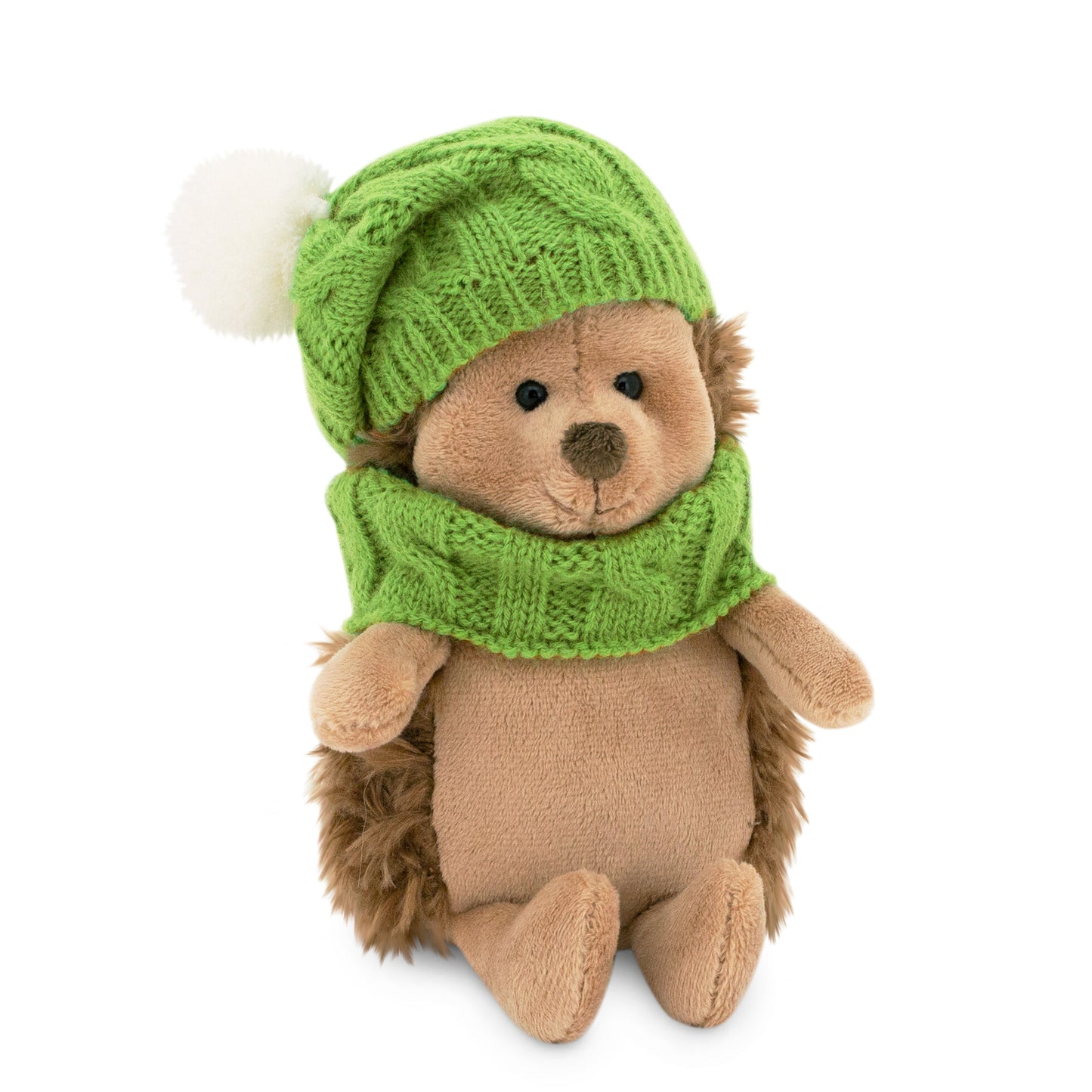 Life – Fluffy Ariciul pufos cu căciuliță verde, în cutie de colorat tip căsuță (18 cm)