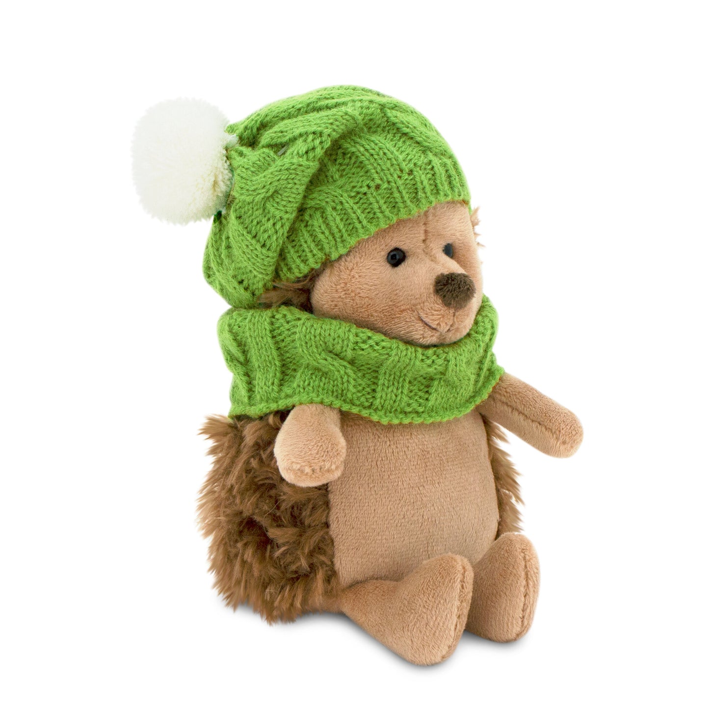 Life – Fluffy Ariciul pufos cu căciuliță verde, în cutie de colorat tip căsuță (18 cm)