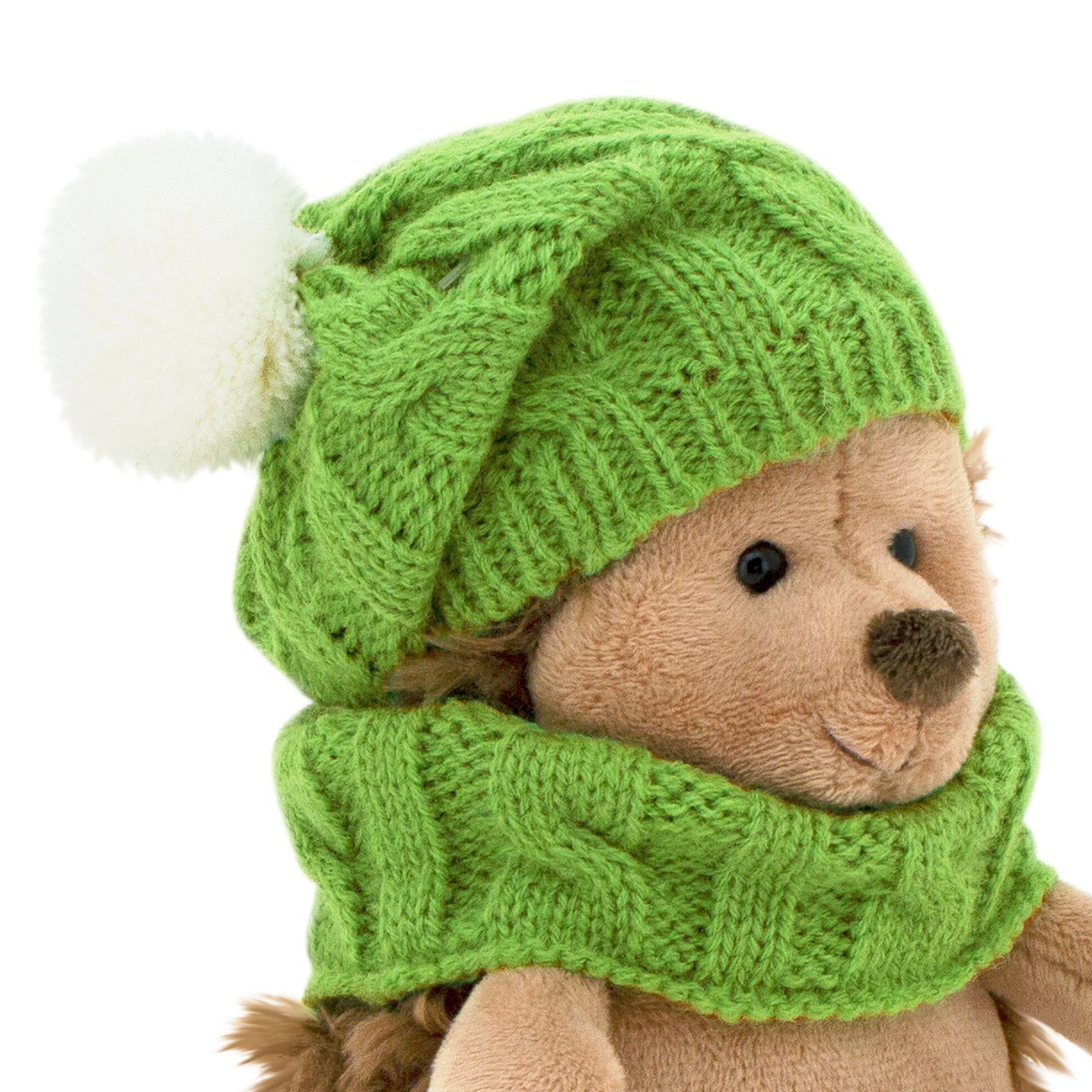 Life – Fluffy Ariciul pufos cu căciuliță verde, în cutie de colorat tip căsuță (18 cm)