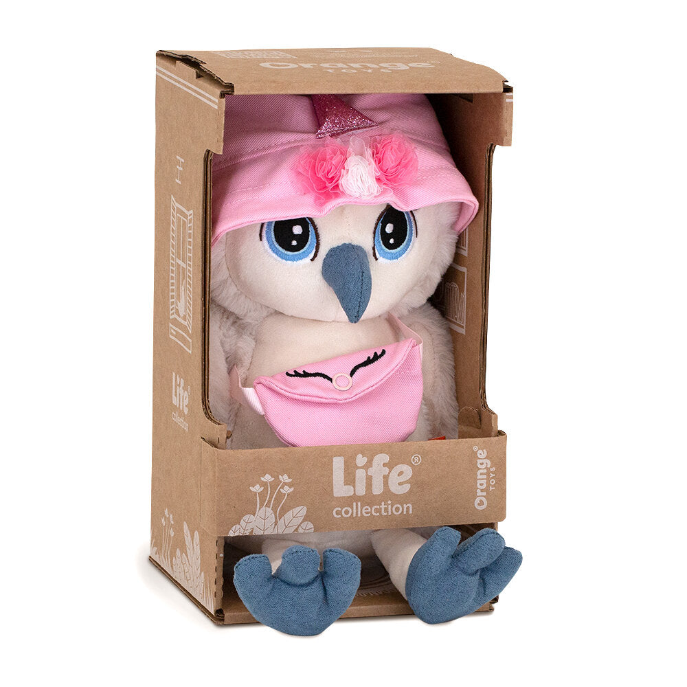 Life - Lisa Bufnița Unicorn, în cutie de colorat tip căsuță (25cm)