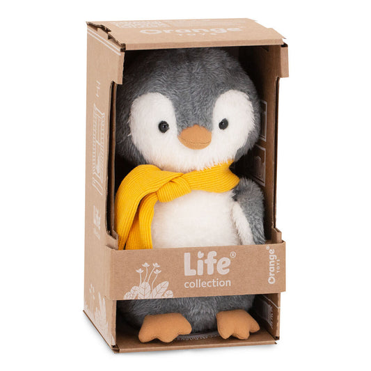 Life – Milo Pinguinul pufos, în cutie de colorat tip căsuță (25 cm)