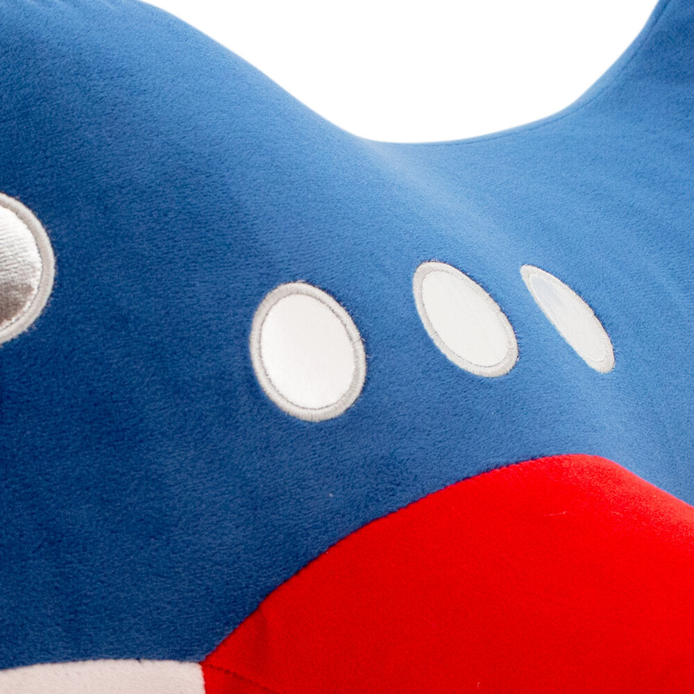 Relax - Avion – Perna-Jucărie de Pluș pentru Copii & Bebeluși (40 cm) Orange Toys