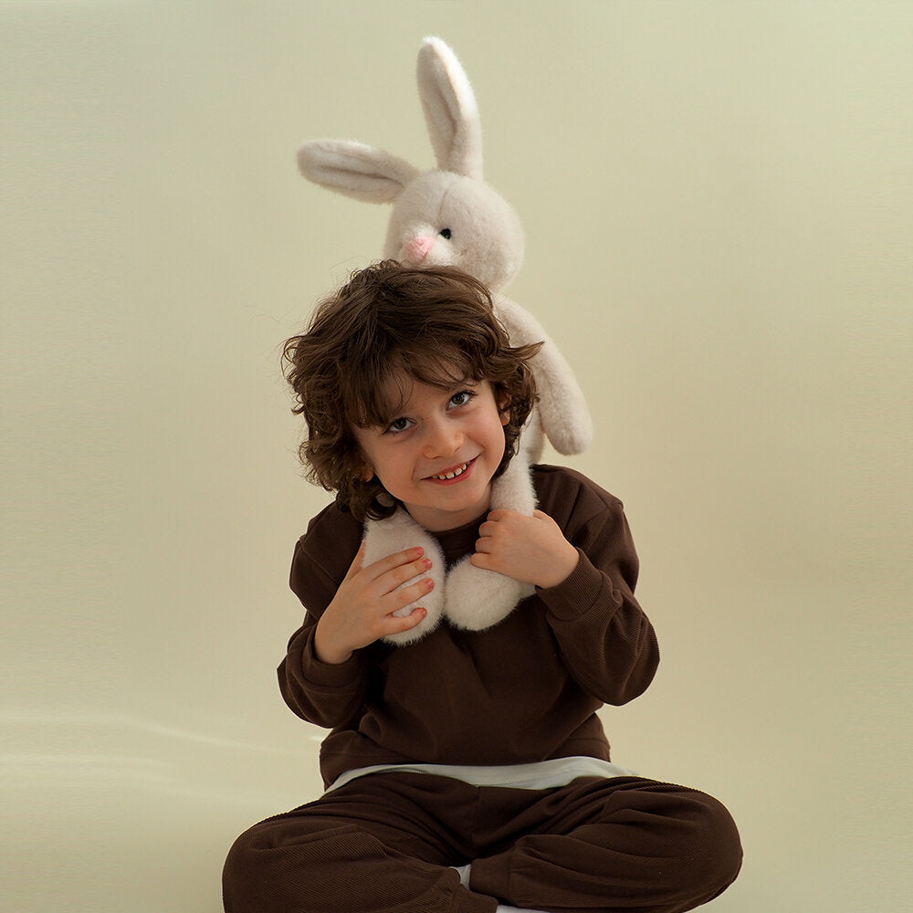 White Bunny – Iepurașul Premium Ultra Pufos Orange Toys (45 cm)