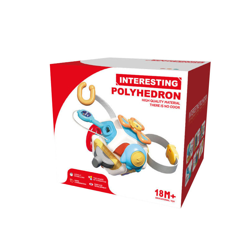 Jucarie senzoriala, Busy Cube Poliedru 4 in 1