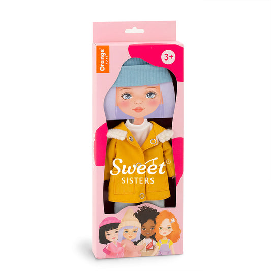Set de îmbrăcăminte Parka galben muștar pentru Păpuși Sweet Sisters (32 cm) – Ținută Premium de Joacă
