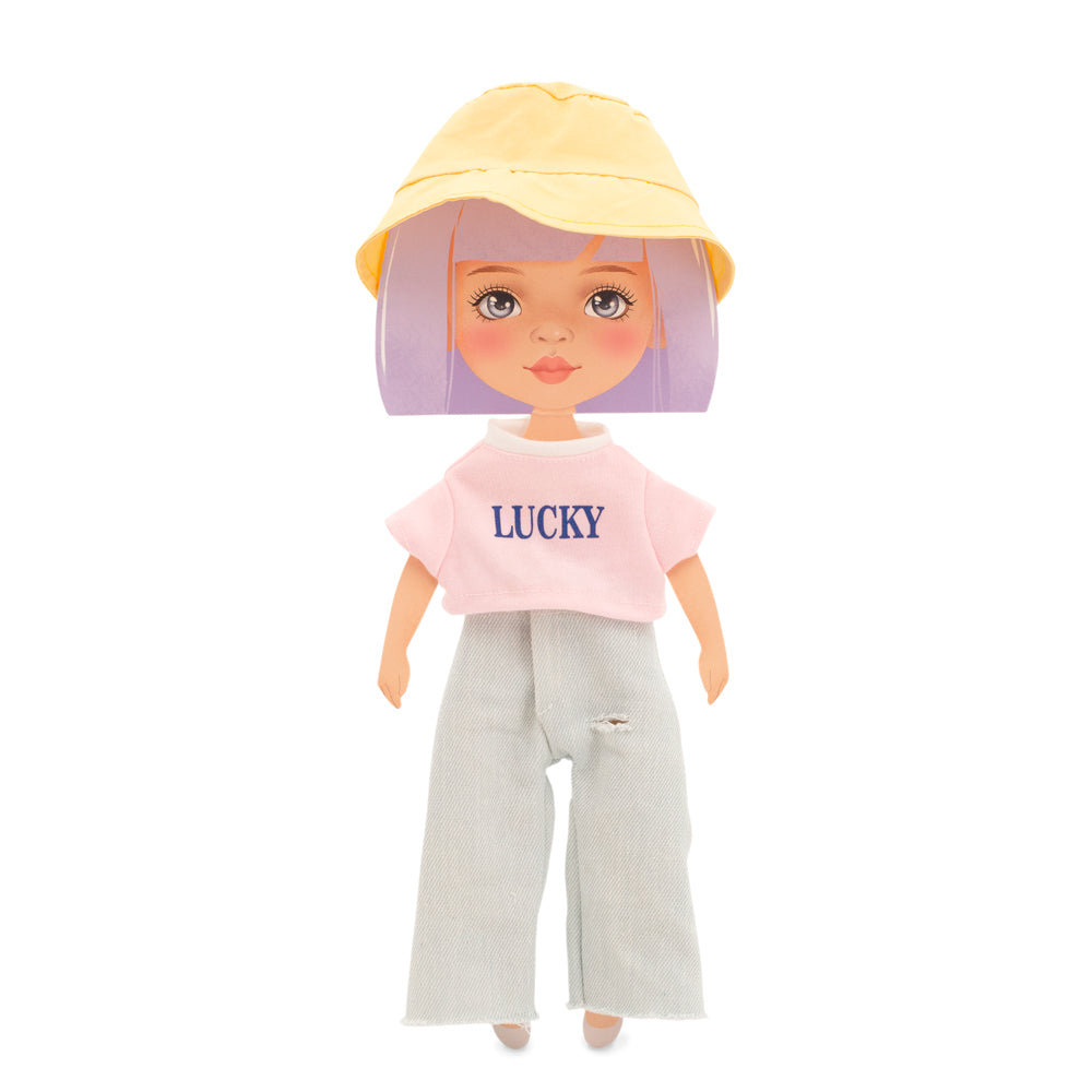 Set Lucky + Accesorii pentru Păpuși Sweet Sisters (32 cm) – Ținută Premium de Joacă