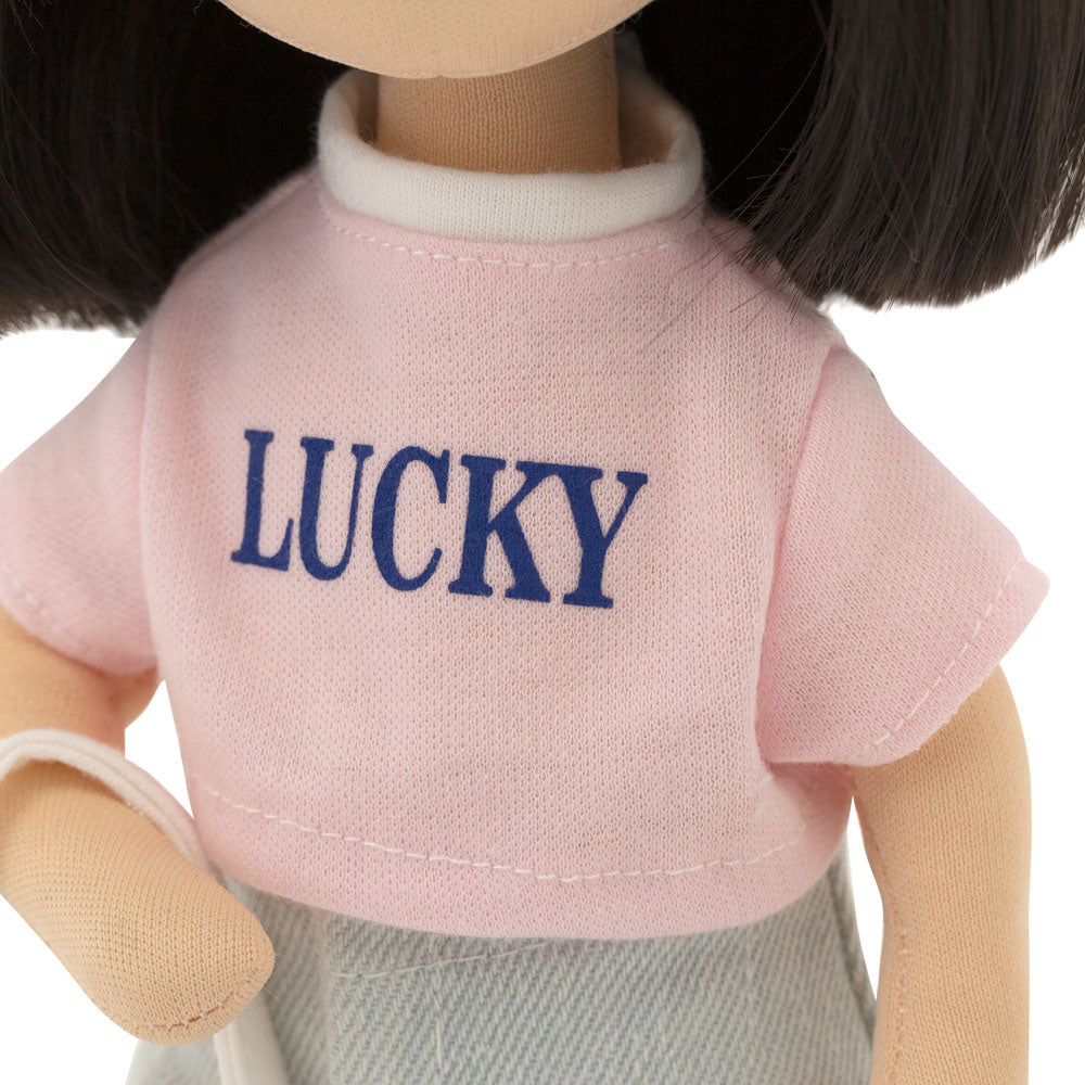 Set Lucky + Accesorii pentru Păpuși Sweet Sisters (32 cm) – Ținută Premium de Joacă