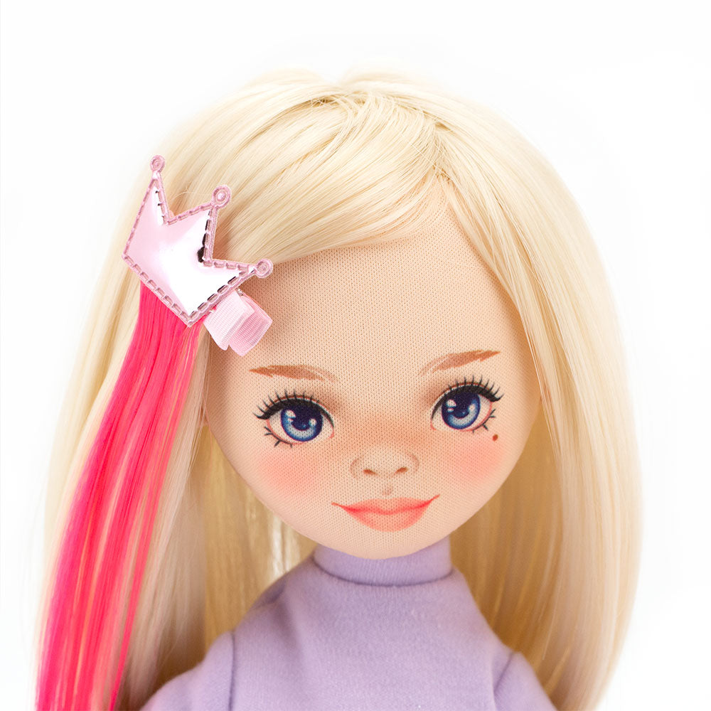 Set de încălțăminte și accesorii roz strălucitor pentru Păpuși Sweet Sisters (32 cm) – Look Glam de Joacă