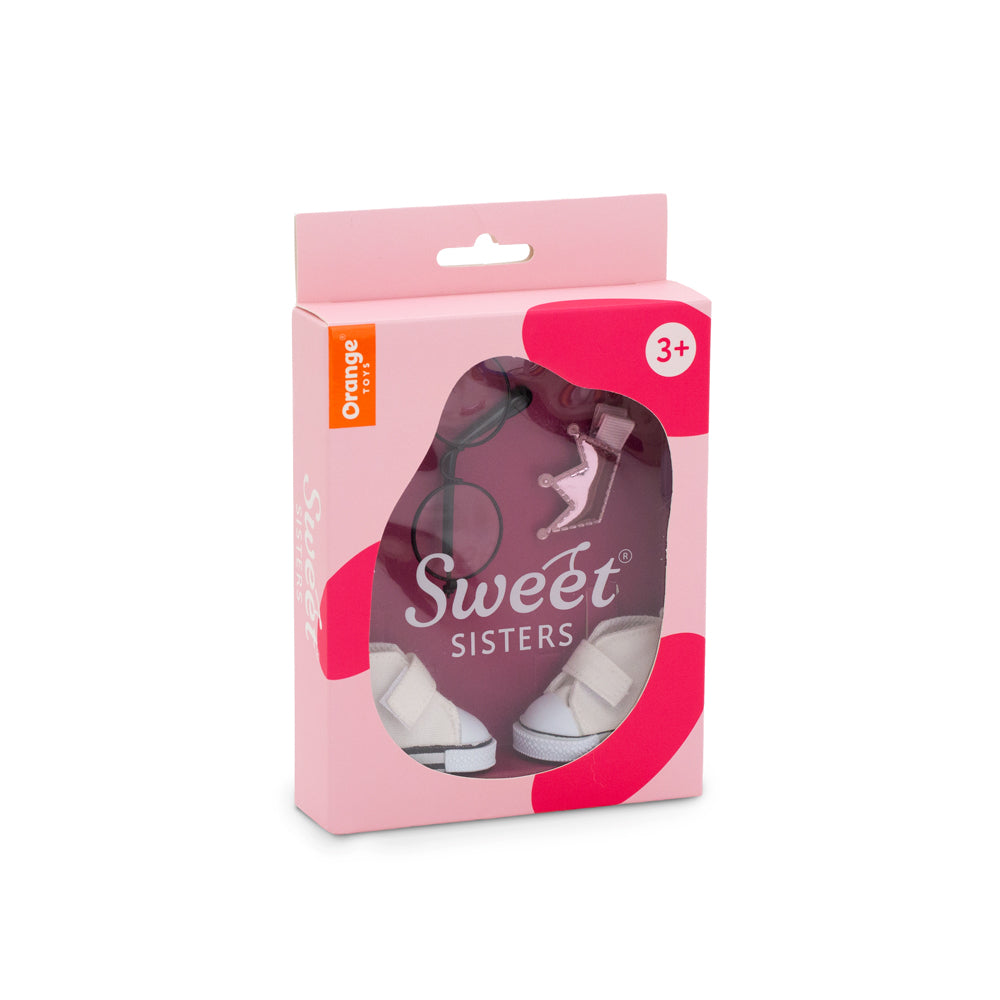 Set Jachetă Roz Pudrat + Accesorii pentru Păpuși Sweet Sisters (32 cm) – Ținută Premium de Joacă