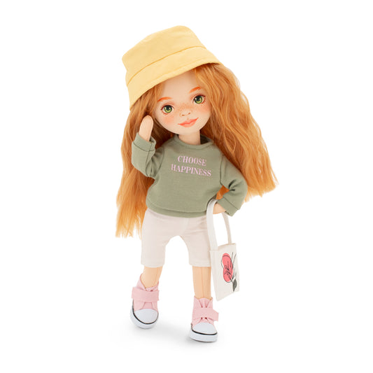 Sunny în Hanorac Verde – Păpușă de Pluş Premium Sweet Sisters (32 cm)