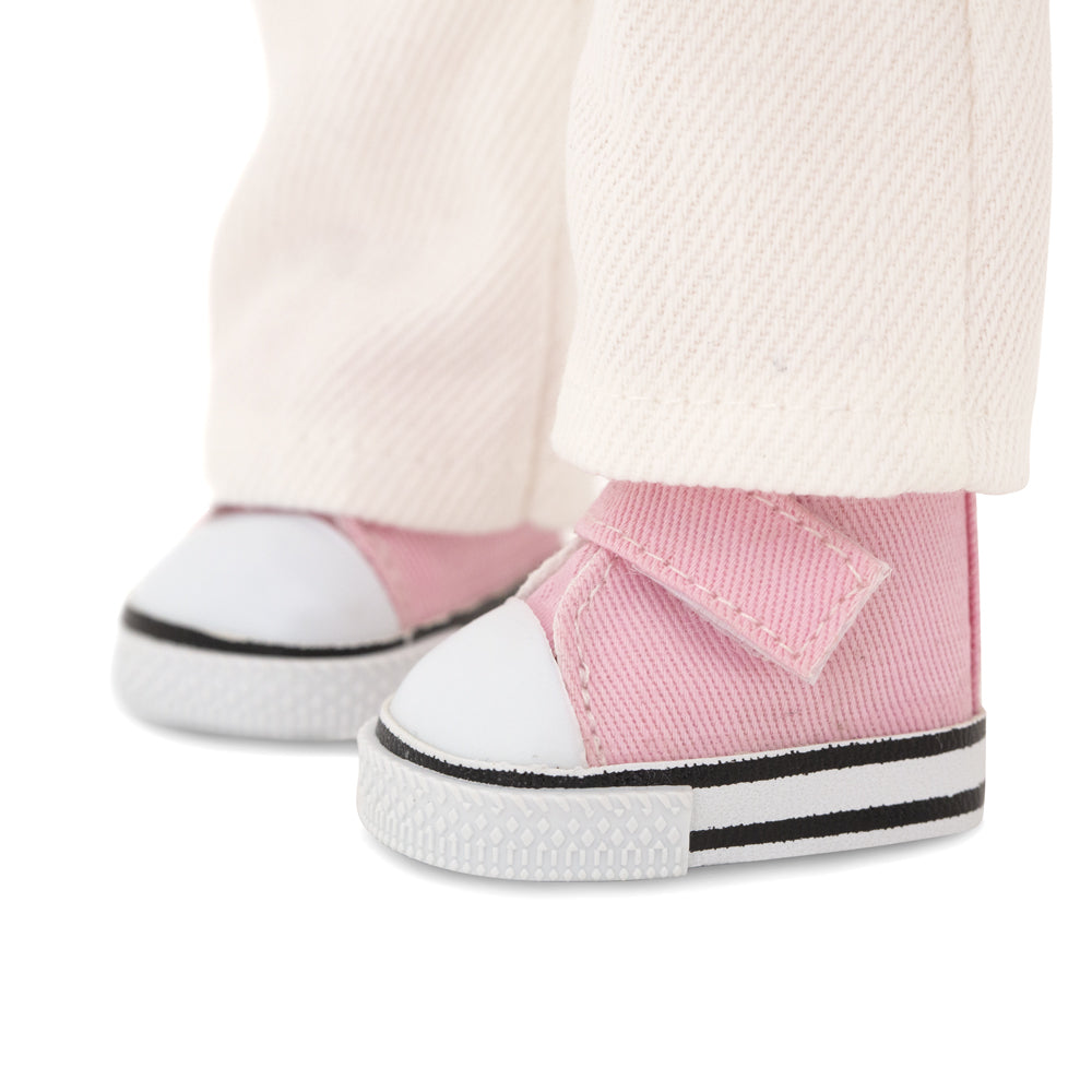 Sunny într-un pulover violet – Păpușă de Pluş Premium Sweet Sisters (32 cm) + Accesorii CADOU