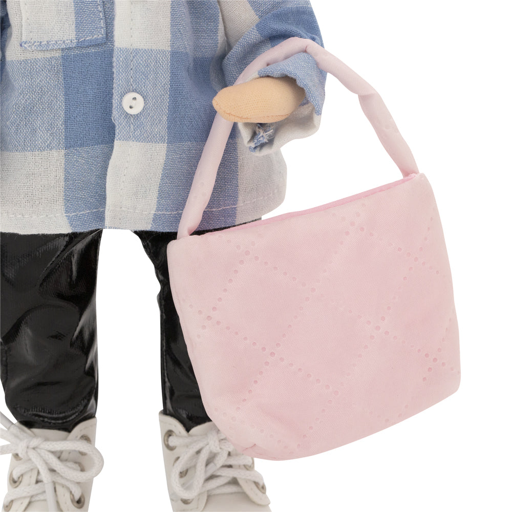 Billie într-o Cămașă în Carouri – Păpușă de Pluș Premium Sweet Sisters (32 cm)