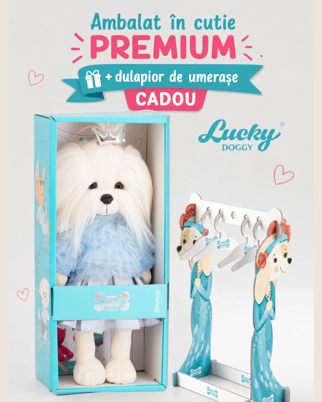 Lucky Mimi Сarnaval – Căţeluşă de Pluş Premium Lucky Doggy