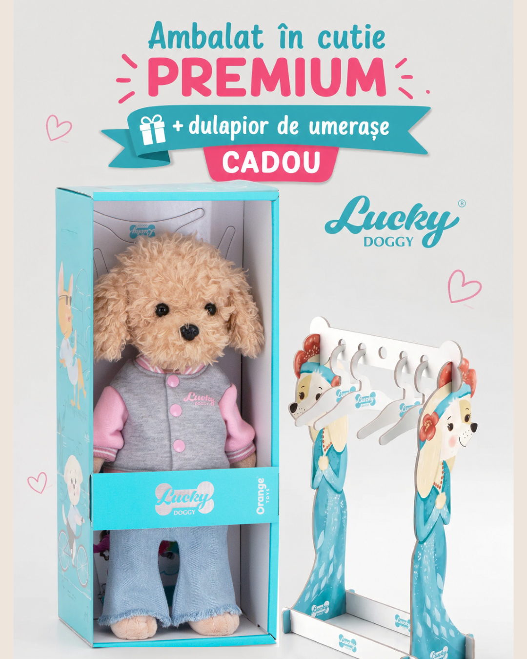 Lucky Fendi Urban Chic – Căţeluş de Pluş Premium Lucky Doggy