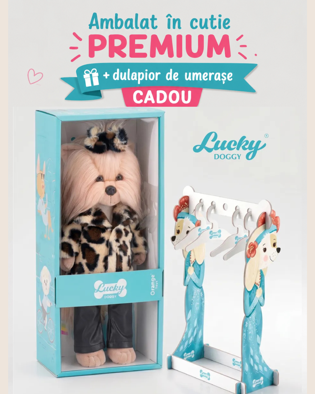 Lucky Yoyo Street Style – Căţeluşă de Pluş Premium Lucky Doggy