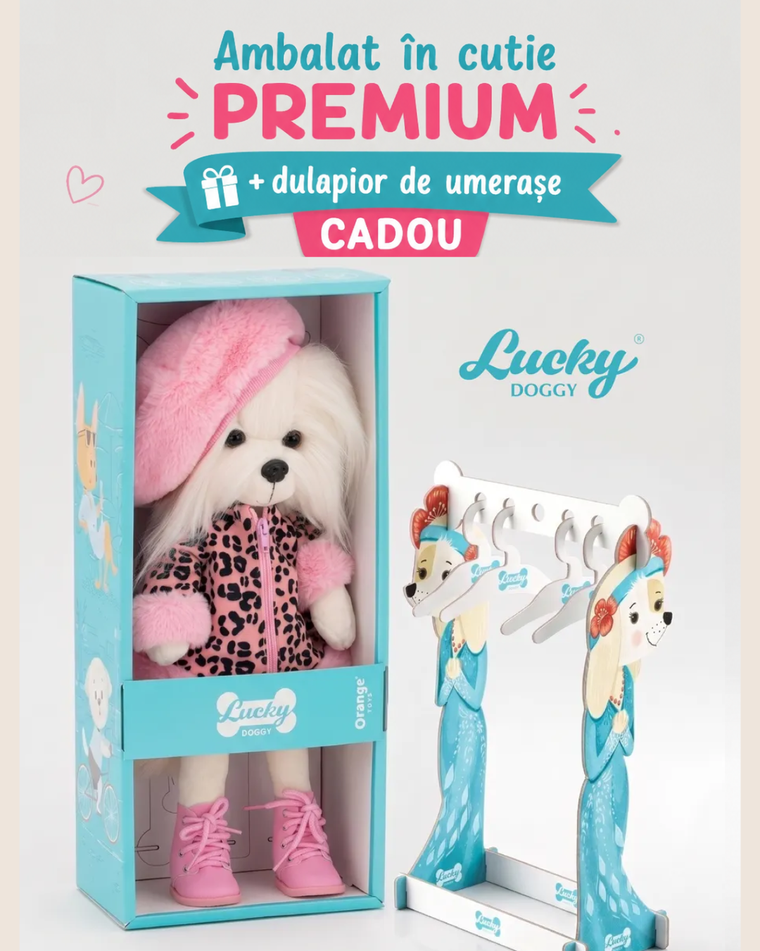 Lucky Mimi Mon Amour – Căţeluşă de Pluş Premium Lucky Doggy