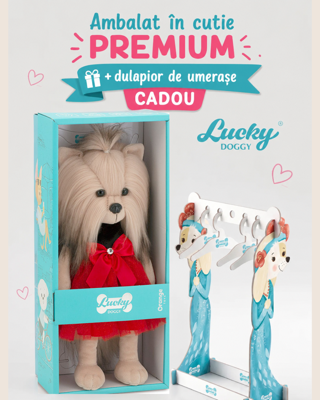 Lucky Yoyo Fiesta – Căţeluşă de Pluş Premium Lucky Doggy