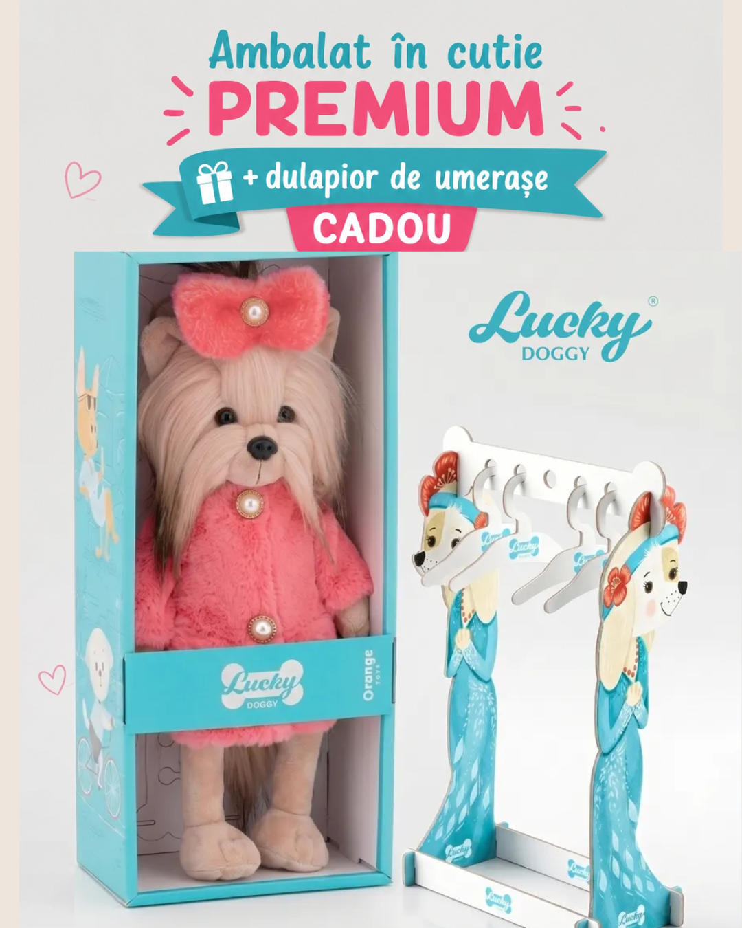 Lucky Yoyo Fashion Week – Căţeluşă de Pluş Premium Lucky Doggy