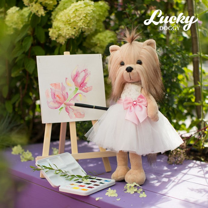 Lucky Yoyo Elegance – Căţeluşă de Pluş Premium Lucky Doggy