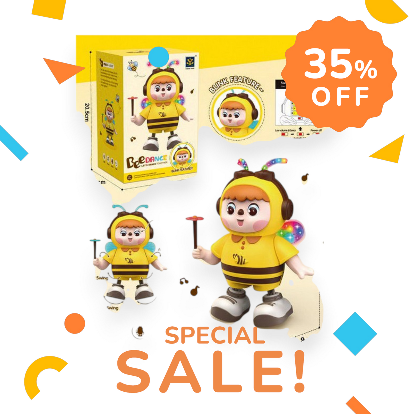 Albina dansatoare cu muzica si lumini