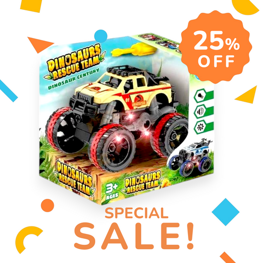 Set de Asamblare – Mașinuță Off-Road cu Șurubelniță, Sunete și Lumină